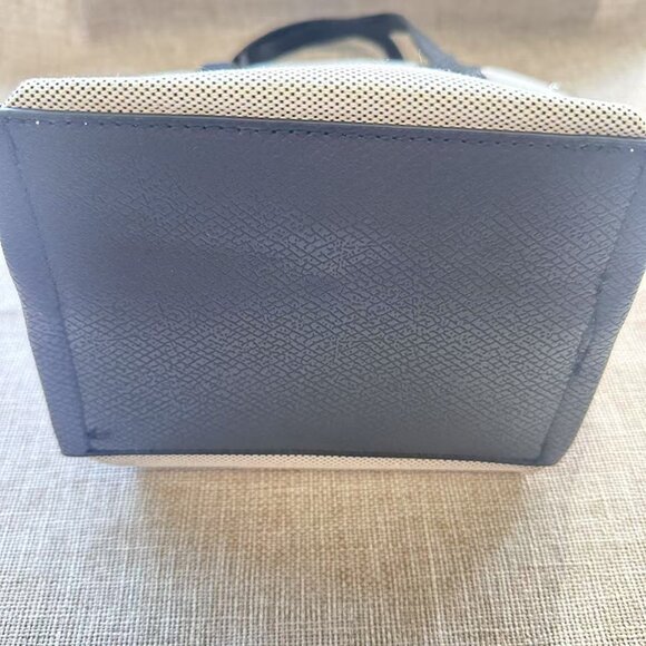 Longchamp Beige With Black Leather Handle Handbag - Picture 4 of 9